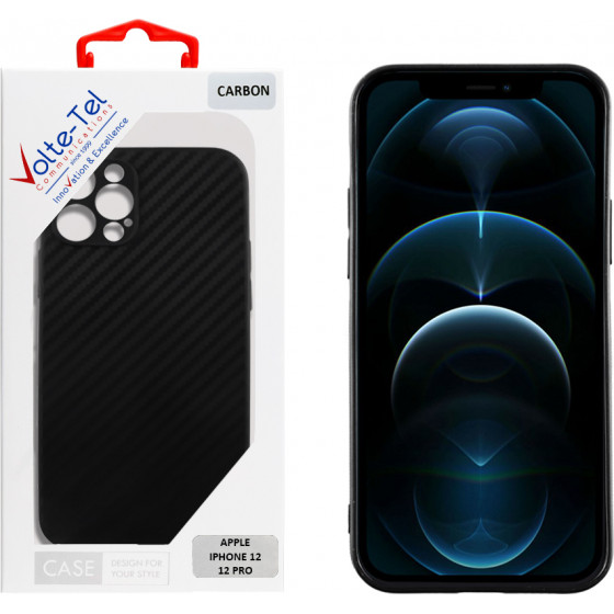 Volte-Tel ���� Iphone 12 Pro 6.1'' Carbon Camera Protective BLACK - (5205308305696)