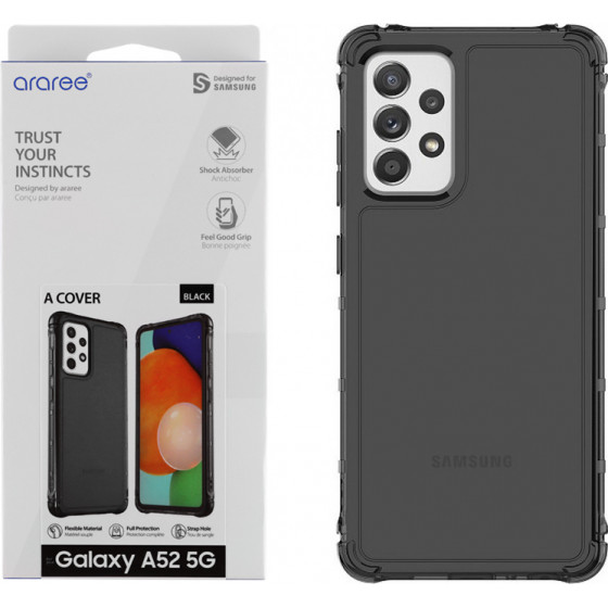 Samsung ���� A52S/A52 A525/A526/A528 Ararre Clear Cover Standing Black - (GP-FPA525KDATB)