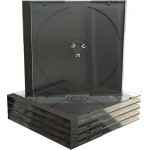 MediaRange CD Jewelcase for 1 disc 10.4mm machine packing grade Black tray - (BOX22-M)