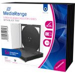 MediaRange CD Jewelcase for 2 discs 10.4mm Black Pack 5 - (BOX31-2)