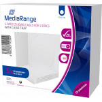 MediaRange CD Jewelcase for 2 discs, 10.4mm, transparent tray, Pack 5 - (BOX31-T-2)