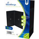 MediaRange DVD Case for 2 discs 14mm Black Pack 5 - (BOX30-2)