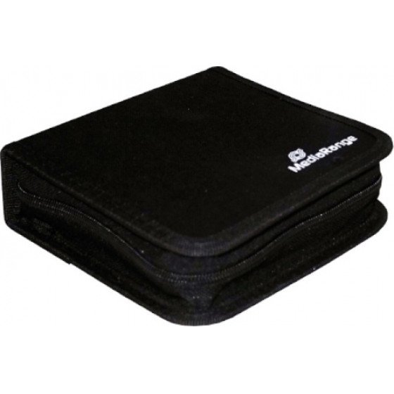 MediaRange Media Storage Wallet for 24 Discs Nylon Black - (BOX50)