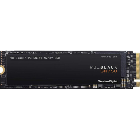 Western Digital ������ SSD Black SN750 1TB M.2 Without Heatsink - (WDS100T3X0C)