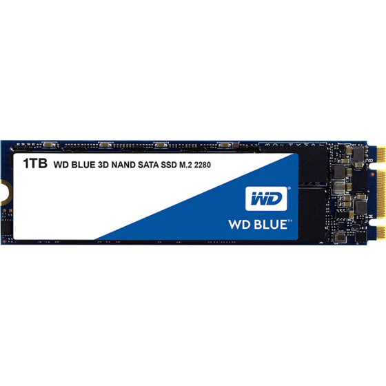 Western Digital ������ SSD Digital Blue 3D 1TB M.2 2280 Sata III - (WDS100T2B0B)