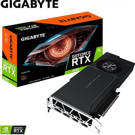 Gigabyte Vga GV-N3080TURBO-10GD 2.0 10GB GDDR6X - (N3080TURBO-10GD G20)
