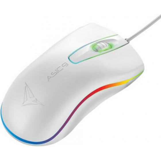 Alcatroz Rgb Usb Wired Mouse Asic 9 White - (ASIC9WH)