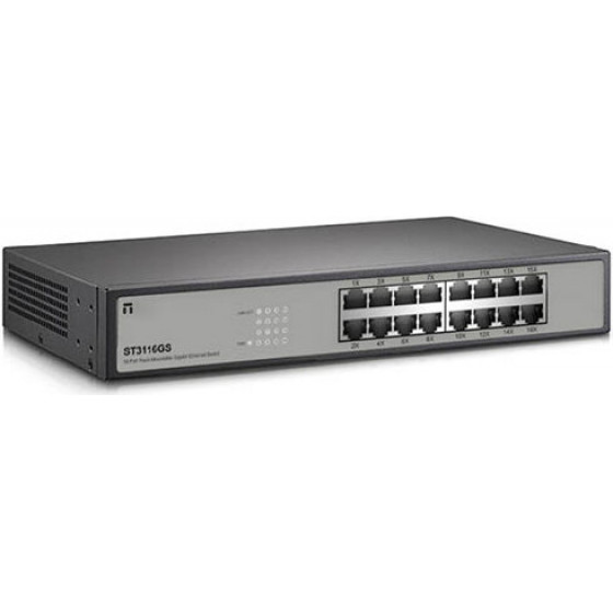 Stonet 16 Port Gigabit Ethernet Rackmount Switch 10/100/1000MBps - (ST3116GS)