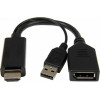 Cablexpert Active 4K Hdmi To Display Port Adapter Black Retail Pack - (A-HDMIM-DPF-01)