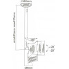 Sbox Ceiling Mount For LCD-Plasma Screens 23'-43' - (CPLB-28S)