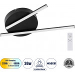 GloboStar Draco ��������� ������ �������� Linear Design Led Cct 36W 4428lm 120� Ac 220-240V - �������� �������� ���� ���������������� All In One ����� 6000k+������ 4500k+����� 2700k Dimmable �50 x �6cm - ����� - 3 Years Warranty - (61091)