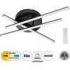 GloboStar Draco ��������� ������ �������� Linear Design Led Cct 45W 5535lm 120� Ac 220-240V - �������� �������� ���� ���������������� All In One ����� 6000k+������ 4500k+����� 2700k Dimmable �50 x �11cm - ����� - 3 Years Warranty - (61093)