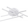 GloboStar Draco ��������� ������ �������� Linear Design Led Cct 60W 7380lm 120� Ac 220-240V - �������� �������� ���� ���������������� All In One ����� 6000k+������ 4500k+����� 2700k Dimmable �60 x �11cm - ����� - 3 Years Warranty - (61096)