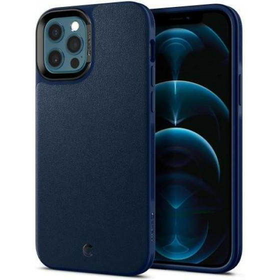 Spigen ���� Soft TPU & PC Ciel Leather Brick Apple iPhone 12/ 12 Pro ���� - (ACS01735)