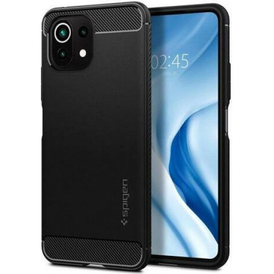 Spigen ���� Soft TPU Rugged Armor Xiaomi Mi 11 Lite 4G/ Mi 11 Lite 5G ����� - (ACS02843)