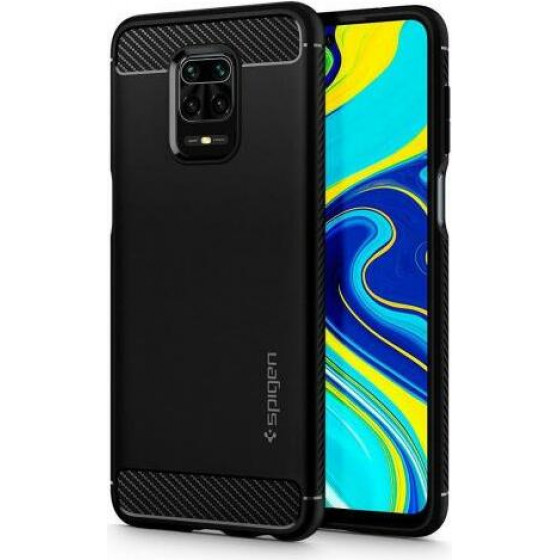 Spigen ���� Soft TPU Rugged Armor Xiaomi Poco M2 Pro/ Redmi Note 9S/ 9 Pro/ 9 Pro Max ����� - (ACS01591)