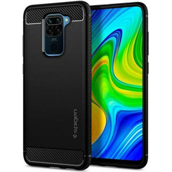 Spigen ���� Soft TPU Rugged Armor Xiaomi Redmi Note 9 ����� - (ACS01192)