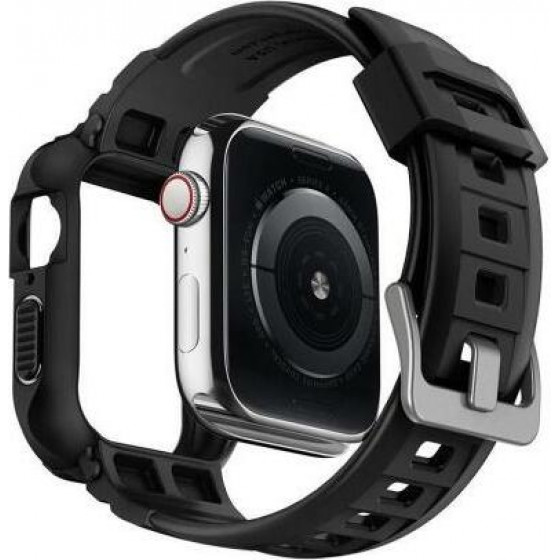 Spigen ���� TPU & ������� Rugged Armor Pro Apple Watch 4/ 5/ 6/ 7/ SE 44mm ����� - (062CS25324)