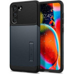 Spigen ���� TPU & PC Slim Armor Samsung G990B Galaxy S21 FE 5G Metal Slate - (ACS03152)