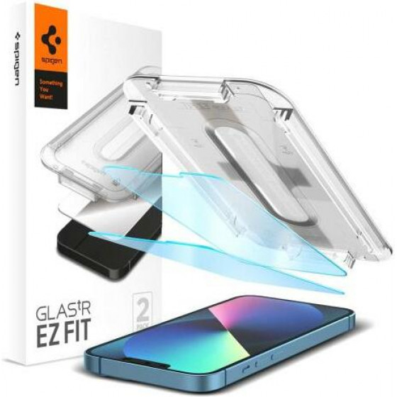 Spigen Tempered Glass Full Face Glas.tR EZ-FIT Antiblue Apple iPhone 13/ 13 Pro (2 ���.) - (AGL03389)