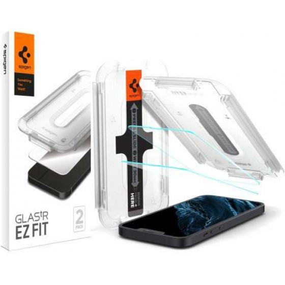 Spigen Tempered Glass Full Face Glas.tR EZ-FIT Apple iPhone 13 Pro Max (2 ���.) - (AGL03375)