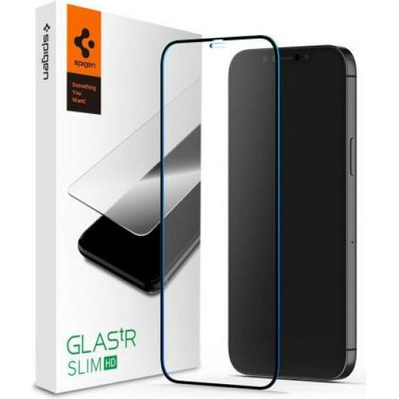 Spigen Tempered Glass Full Face Glas.TR Slim HD FC Apple iPhone 12 Pro Max ����� (1 ���.) - (AGL01468)