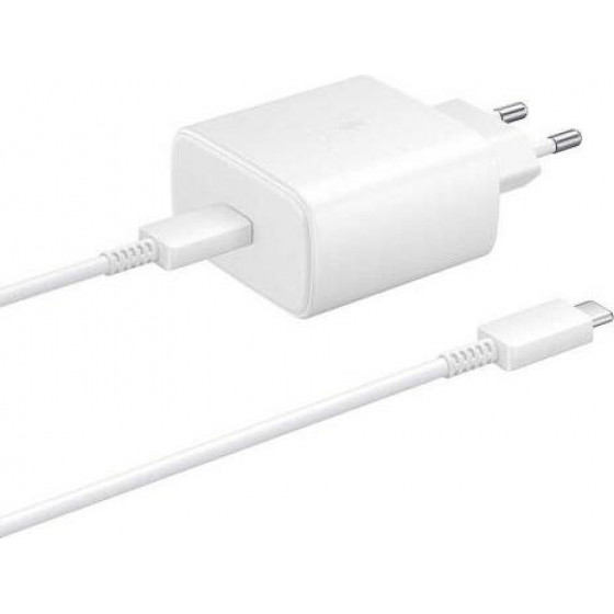 Samsung ��������� �������� ������� �������� EP-TA845 2.25A 45W & ������� USB C ����� - (EP-TA845XWEGWW)