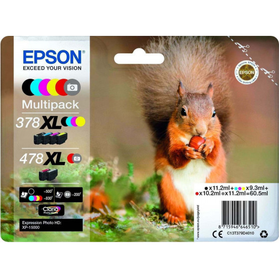 Epson ������ Inkjet 378XL+478XL Multipack - (C13T379D4010)