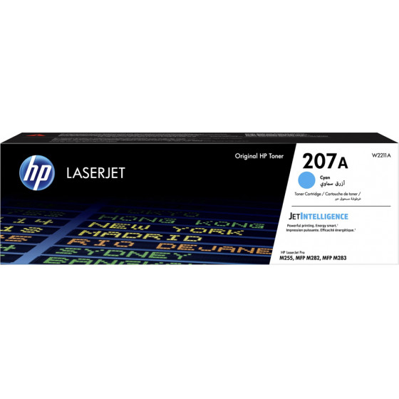 HP 207A Cyan LaserJet Toner Cartridge (1.25k) - (W2211A)