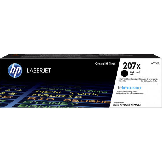 HP 207X Black LaserJet Toner Cartridge (3.15k) - (W2210X)