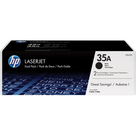 HP LaserJet P1005/1006 Black Dual Pack - (CB435AD)
