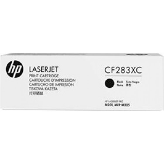 HP TONER 83XC LJ PRO M201/MFP M225 HC BLACK CONTRACTUAL (2.2k) - (CF283XC)