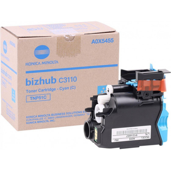 KONICA MINOLTA BIZHUB C3110 TONER CYAN - (A0X5455)