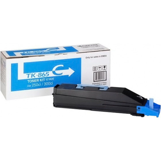 KYOCERA TASKALFA 250ci/300ci CYAN TONER (12k) (TK-865C) - (1T02JZCEU0)