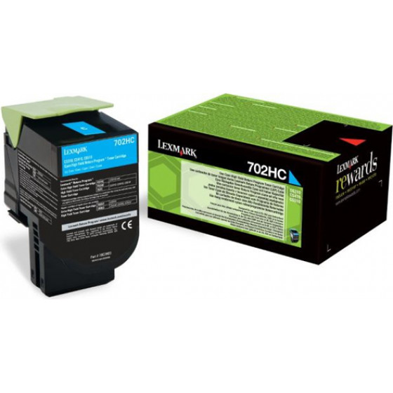 LEXMARK CS310/410/510 CYAN TONER CRTR HC (702HC) RETURN 3k - (70C2HC0)