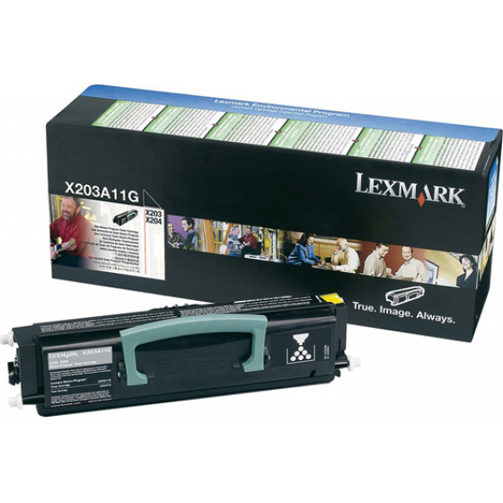 LEXMARK X203N/204N BLACK TONER (2,5K) (X203A11) - (X203A11G)