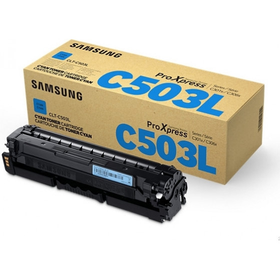 Samsung CLT-C503L H-Yld Cyan Toner Cartridge - (SU014A)