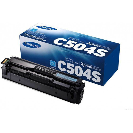 Samsung CLT-C504S Cyan Toner Cartridge - (SU025A)