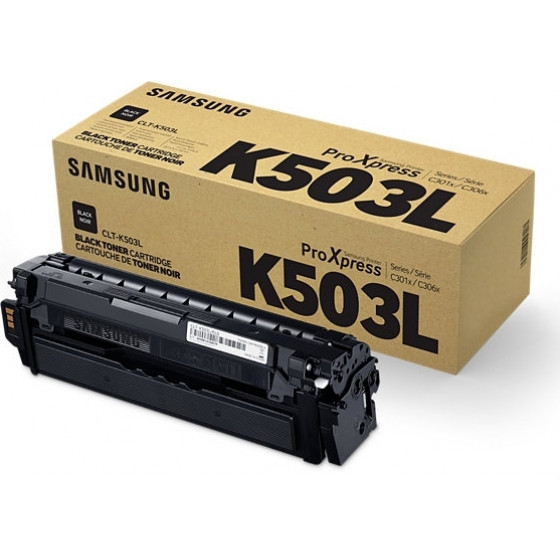 Samsung CLT-K503L H-Yield Blk Toner Cartridge - (SU147A)