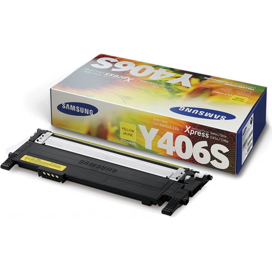 Samsung CLT-Y406S Yellow Toner Cartridge - (SU462A)