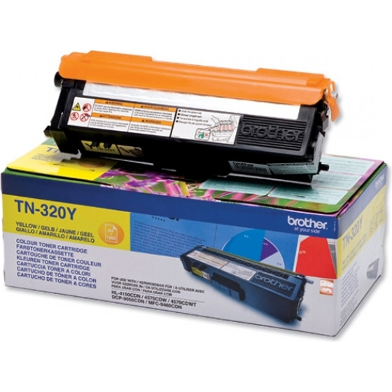 Brother Toner TN-320Y Yellow (TN-320Y) - (TN320Y)