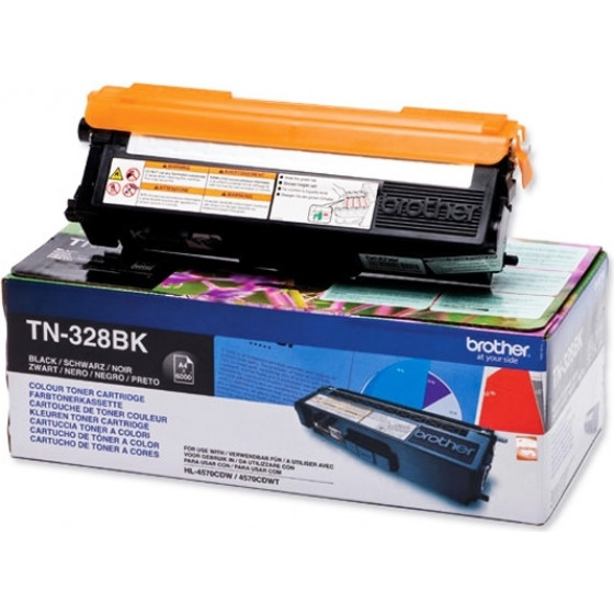 Brother Toner TN-328BK HC Black (TN-328BK) - (TN328BK)