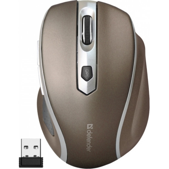Defender MM-675 Safari Wireless Optical Mouse 1600dPi Black - (52678)