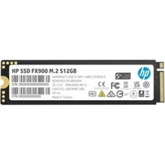 HP Ssd M.2 Nvme PCI-E 512GB FX900 M.2 2280, Nvme PCI-E GEN4x4, Read 4900MB/s, Write 3300MB/s, IOPS: Up To 545K/501K, 5YW. - (57S52AA)
