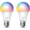 TP-Link Smart ����� Led TAPO-L530E WiFi, 8.7W E27, 2500K-6500K RGB, 2��� - (TAPO-L530E-2PACK)