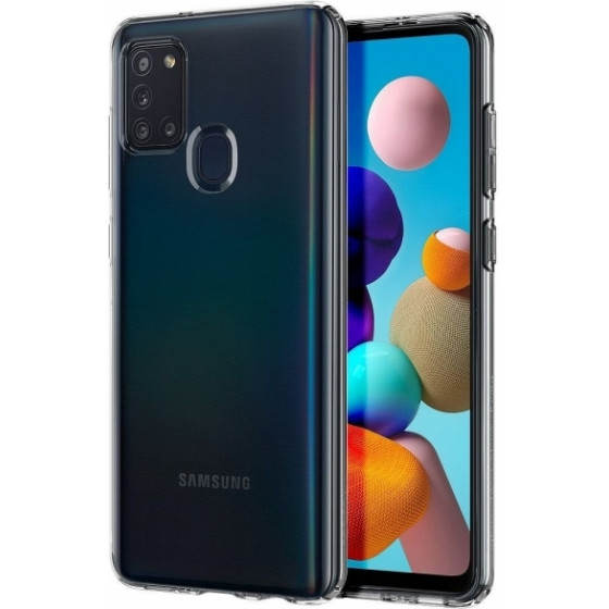 Spigen Liquid Crystal Samsung A21s Transparent Backcover - (ACS00975)