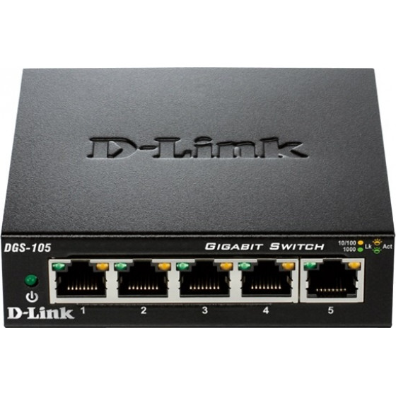 D-Link Switch 5 Port Gigabit - (DGS-105/E)