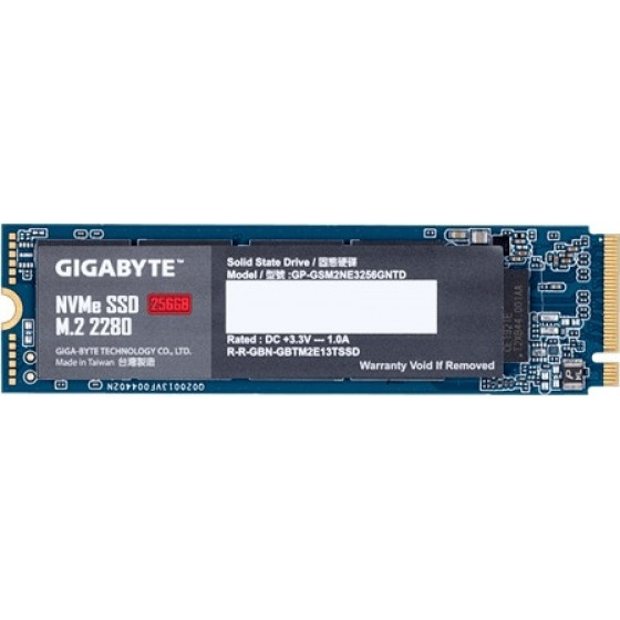 Gigabyte SSD Nvme M.2 256GB Pcie - (GP-GSM2NE3256GNTD)
