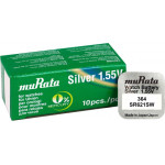 Murata �������� Silver Oxide ��� ������� SR621SW, 1.55V, No 364, 10��� - (MR-SR621SW)
