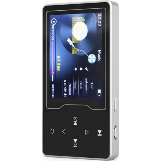 Ruizu MP3 Player D08 �� �����, 2.4'', 16GB, �������� �����, ����� - (D08-16GB)